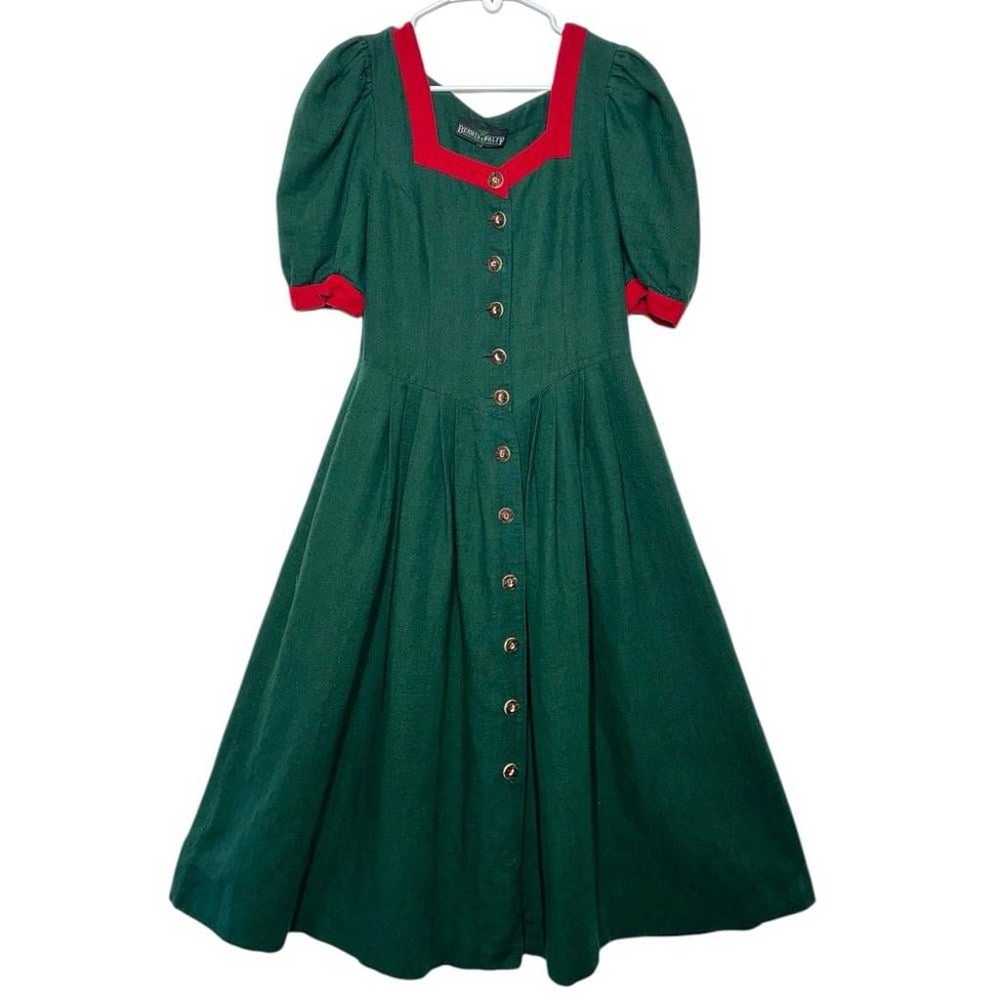 Vintage Berwin & Wolff Tracht Folklore Dirndl Red… - image 2