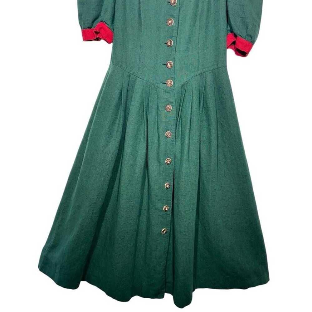 Vintage Berwin & Wolff Tracht Folklore Dirndl Red… - image 3