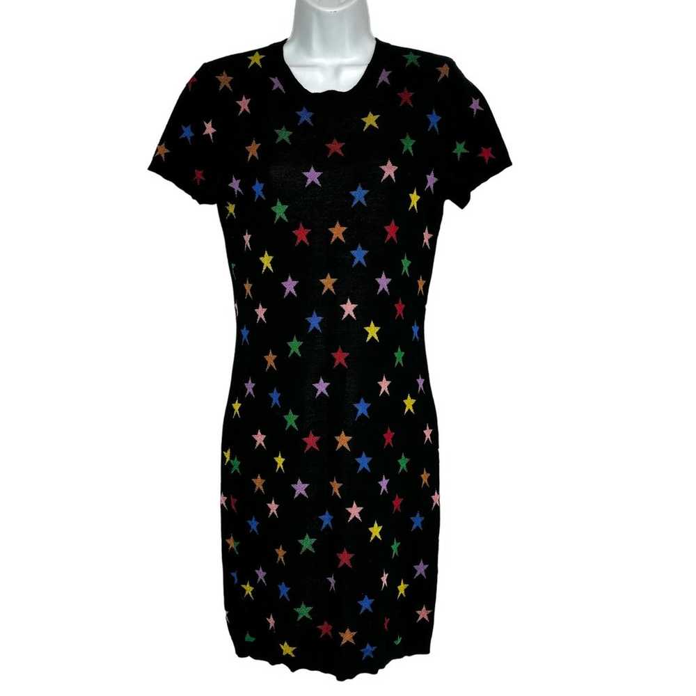 Alice + Olivia Hayden Short Sleeve Multi Color Kn… - image 1