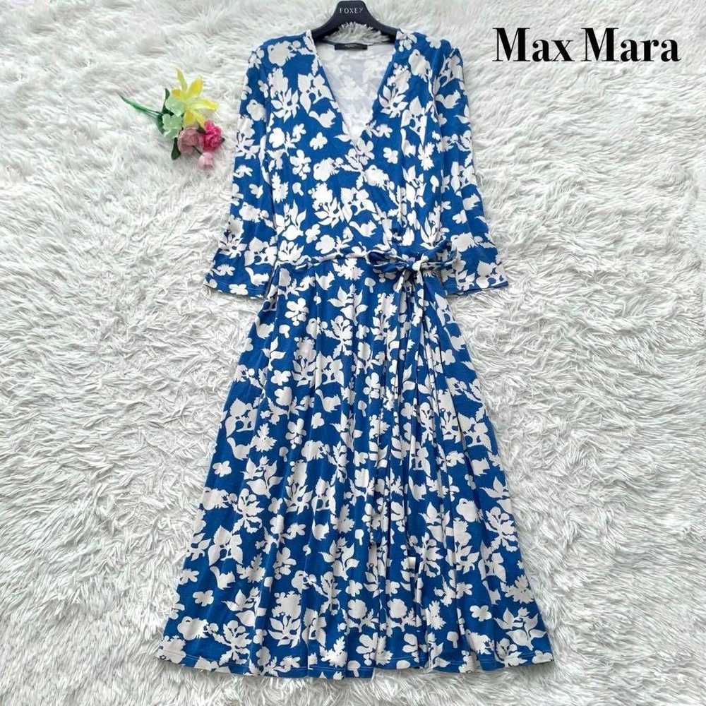 【Excellent Condition】Max Mara Long Dress Floral D… - image 1