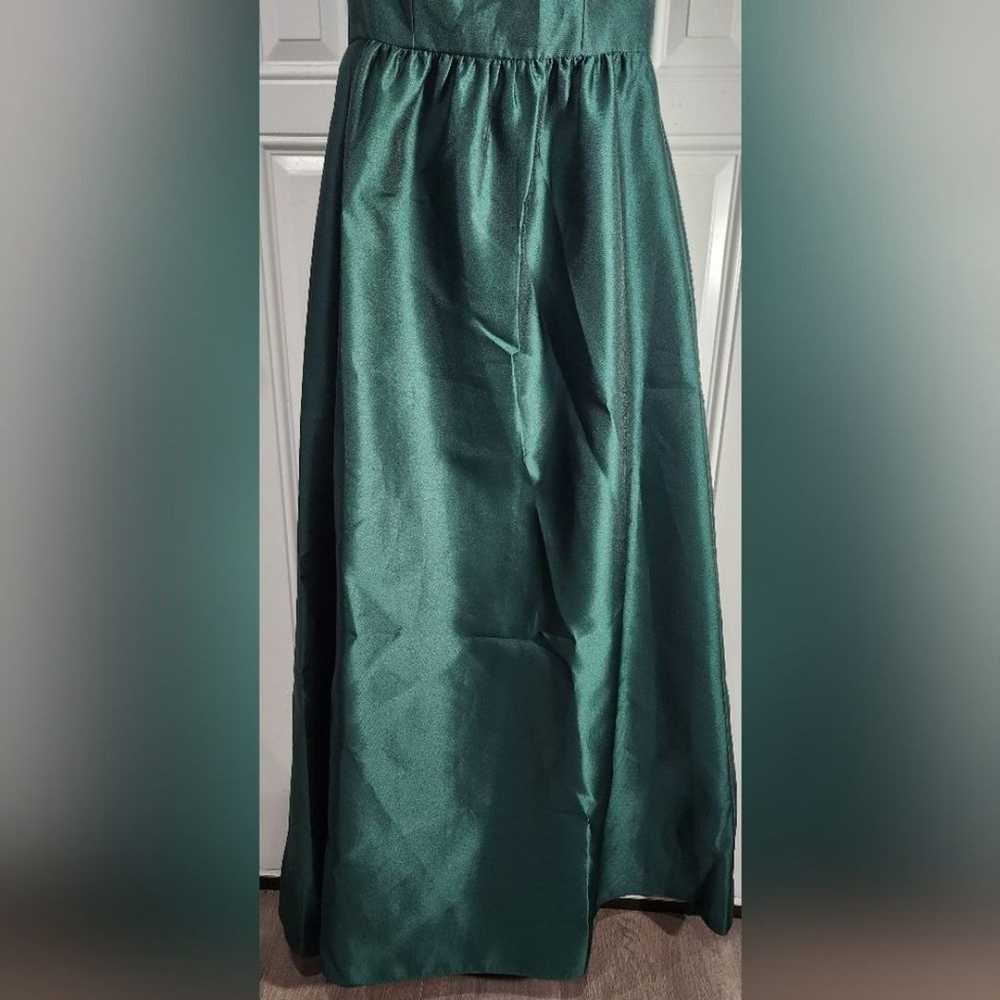 Alfred Sung hunter green sleeveless keyhole back … - image 4