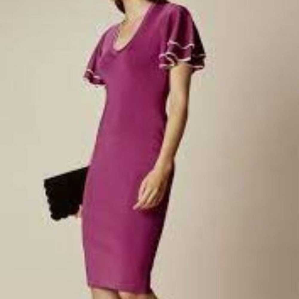 KAREN MILLEN Knitted Midi Dress Magenta M ASO TV/… - image 3