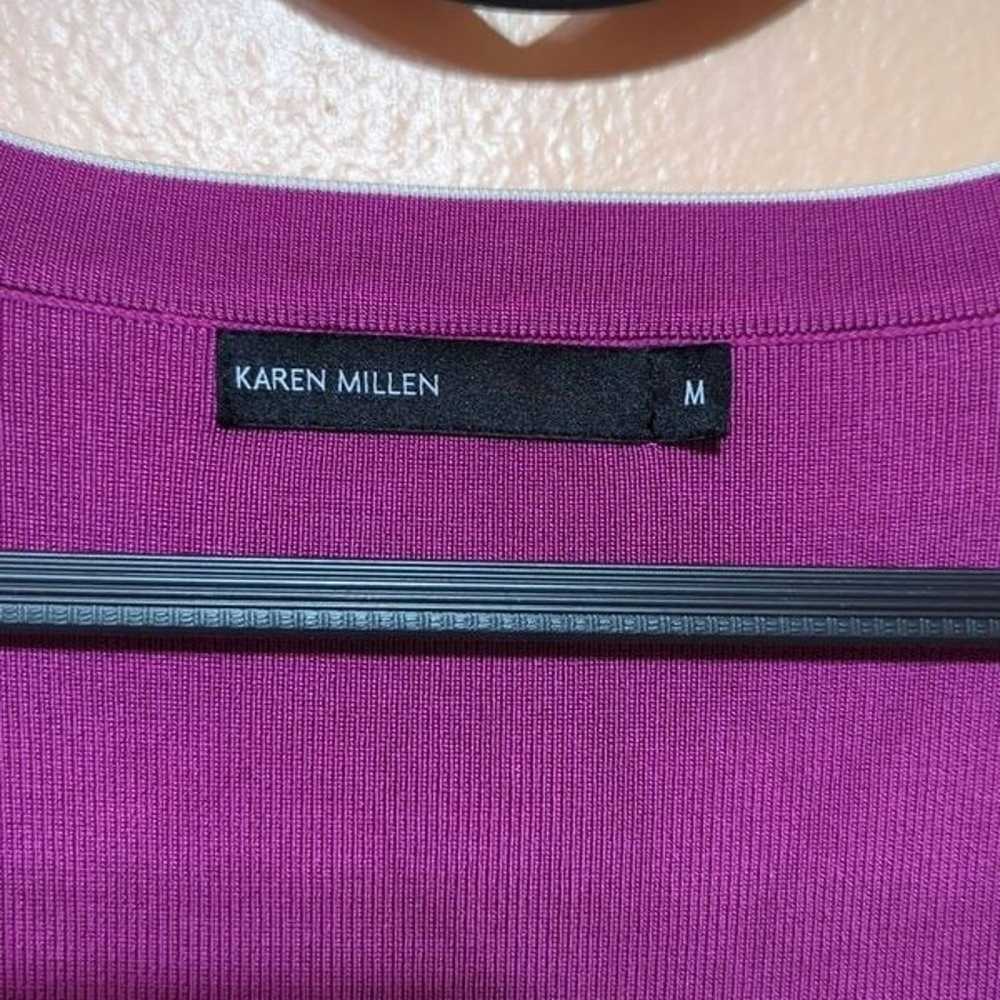 KAREN MILLEN Knitted Midi Dress Magenta M ASO TV/… - image 7