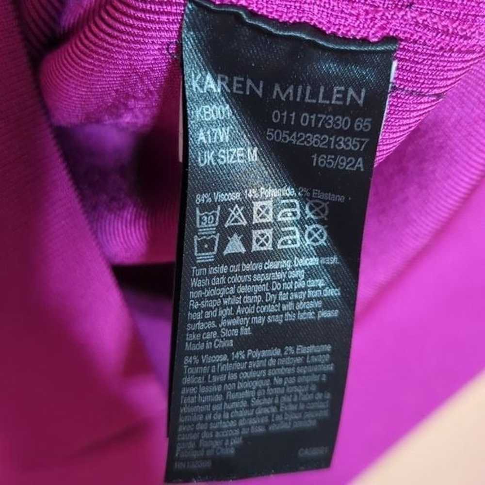 KAREN MILLEN Knitted Midi Dress Magenta M ASO TV/… - image 9