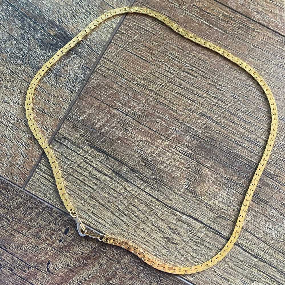 14K gold plated necklace 16” - image 2