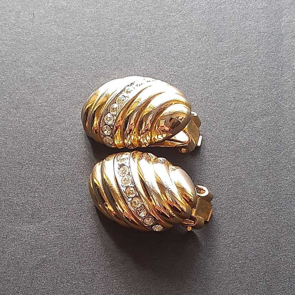 Good condition Yves Saint Laurent earrings with r… - image 3