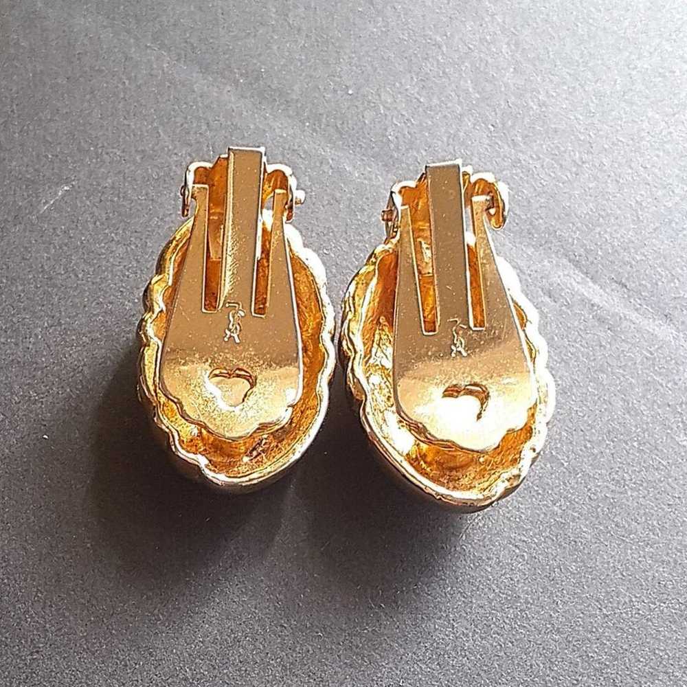 Good condition Yves Saint Laurent earrings with r… - image 7