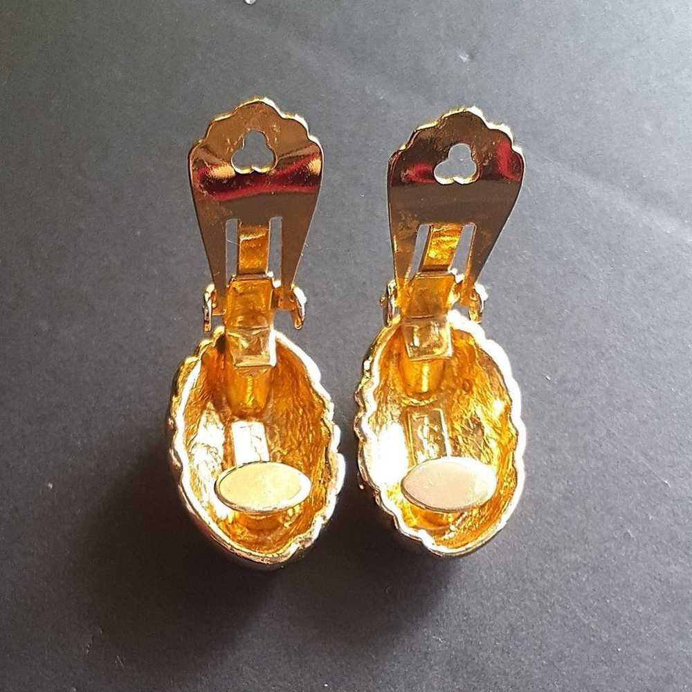 Good condition Yves Saint Laurent earrings with r… - image 8