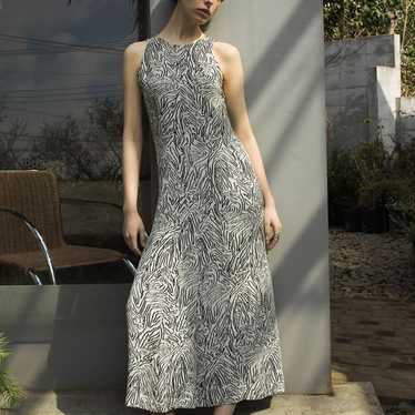 Back Open Jacquard Dress Frey I.D. White - image 1