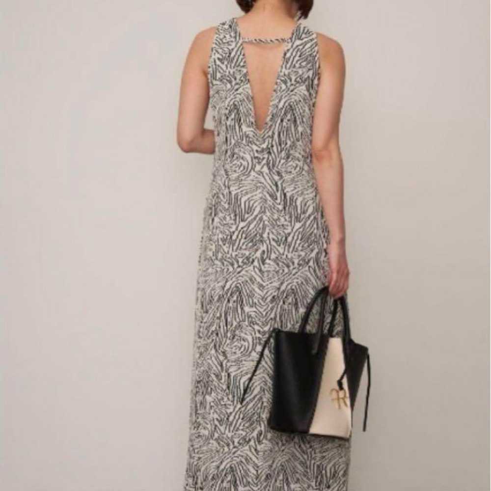 Back Open Jacquard Dress Frey I.D. White - image 2