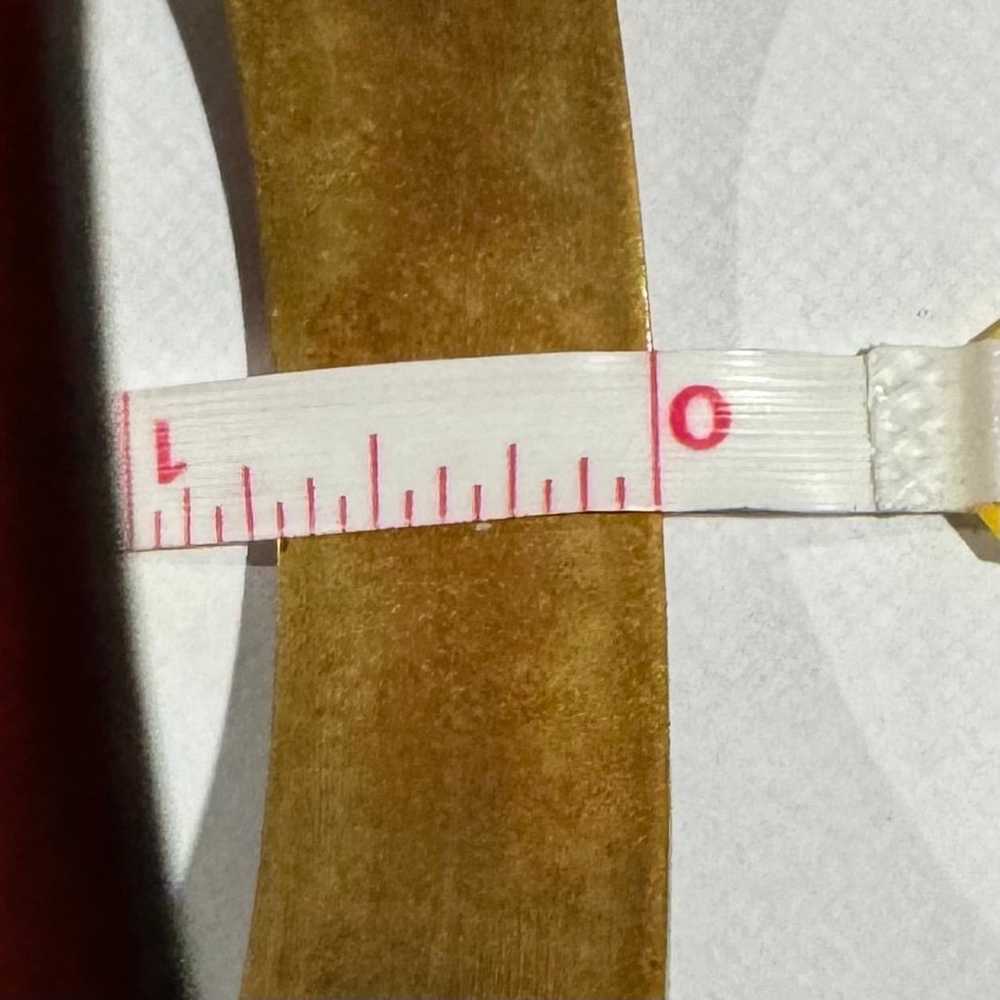 Vintage Red Brass Chinese Style Carved Bangle Bra… - image 9