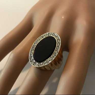 Vintage Gorgeous 18kt Electroplated Ring