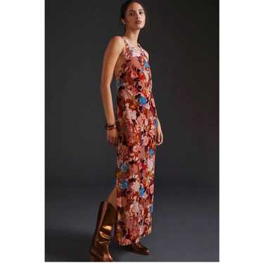 Anthropologie factory Halter Velvet Maxi Dress Size XS