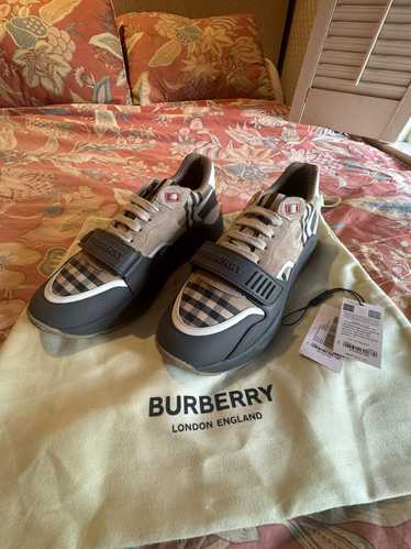 Burberry Classic Beige Check Sneakers - image 1