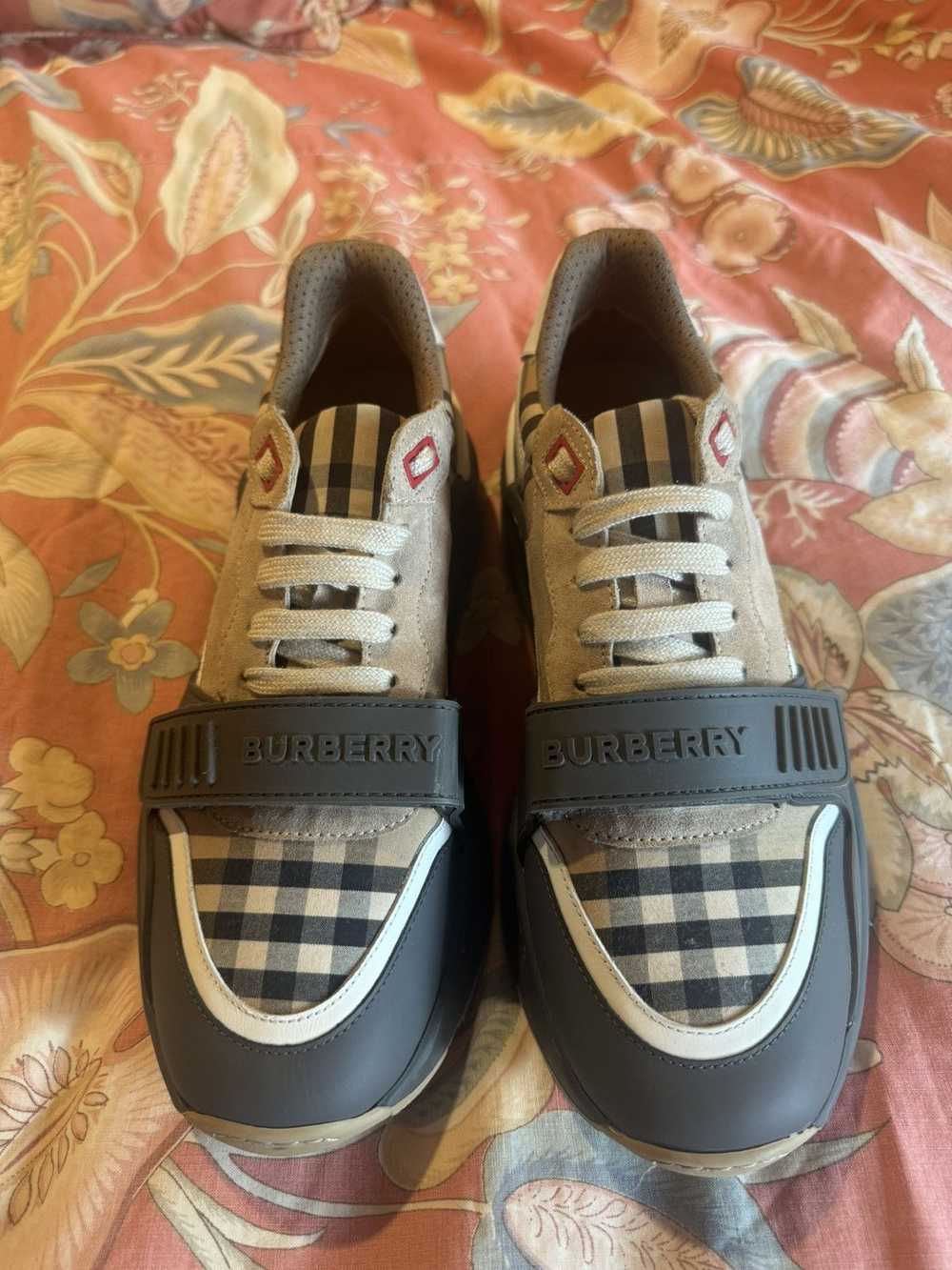 Burberry Classic Beige Check Sneakers - image 2