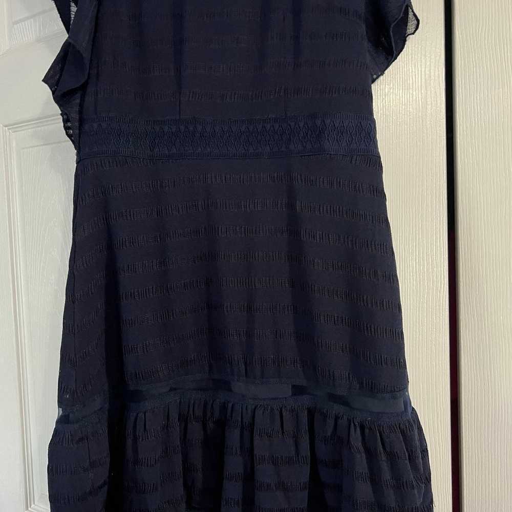 FoxieDox Navy Blue Ruffle Dress (Large) - image 5