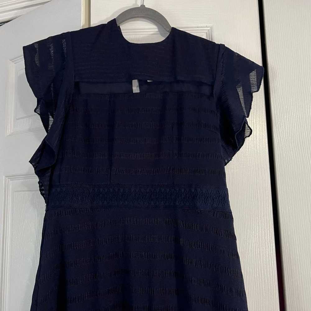 FoxieDox Navy Blue Ruffle Dress (Large) - image 6