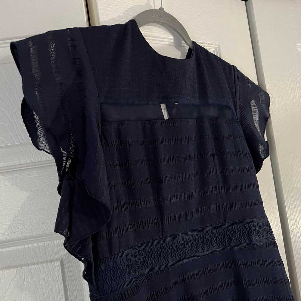 FoxieDox Navy Blue Ruffle Dress (Large) - image 7