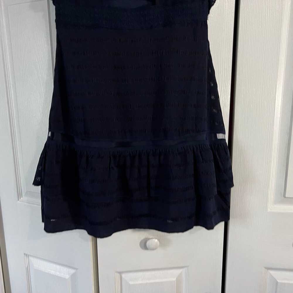 FoxieDox Navy Blue Ruffle Dress (Large) - image 9