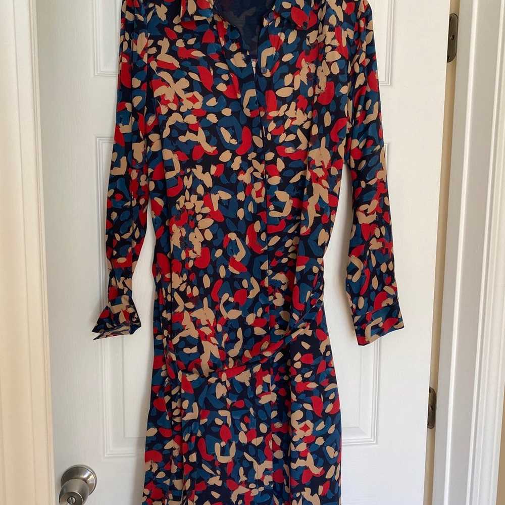 New Lafayette 148 Button Down Silk Dress - image 1