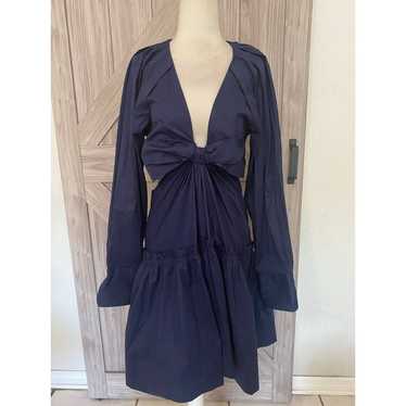 NWOT Jason Wu large, navy mini dress cutouts - image 1