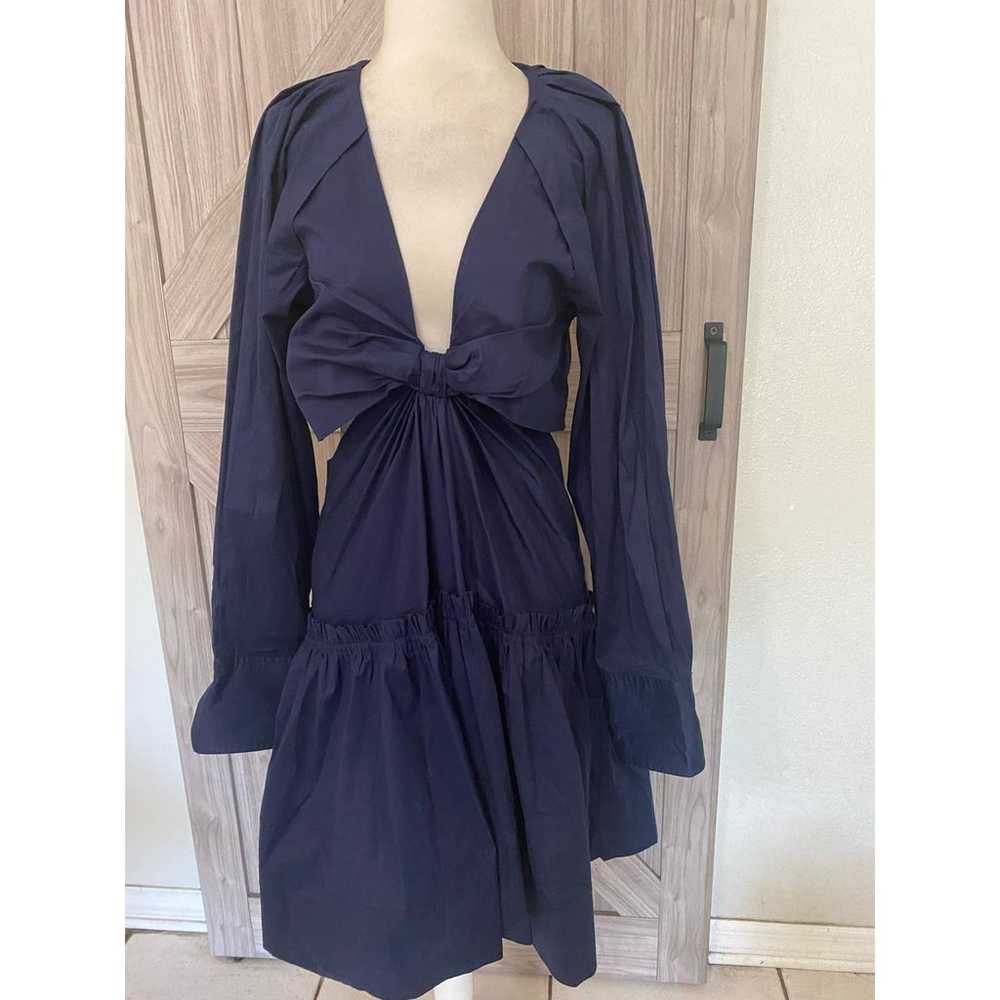 NWOT Jason Wu large, navy mini dress cutouts - image 3