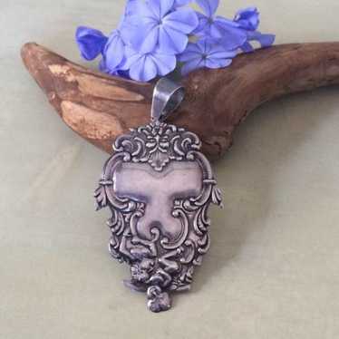 Vintage Sterling Art Nouveau Pendant