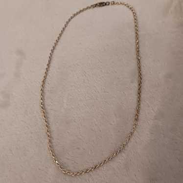 Vintage Sterling Silver Rope Chain