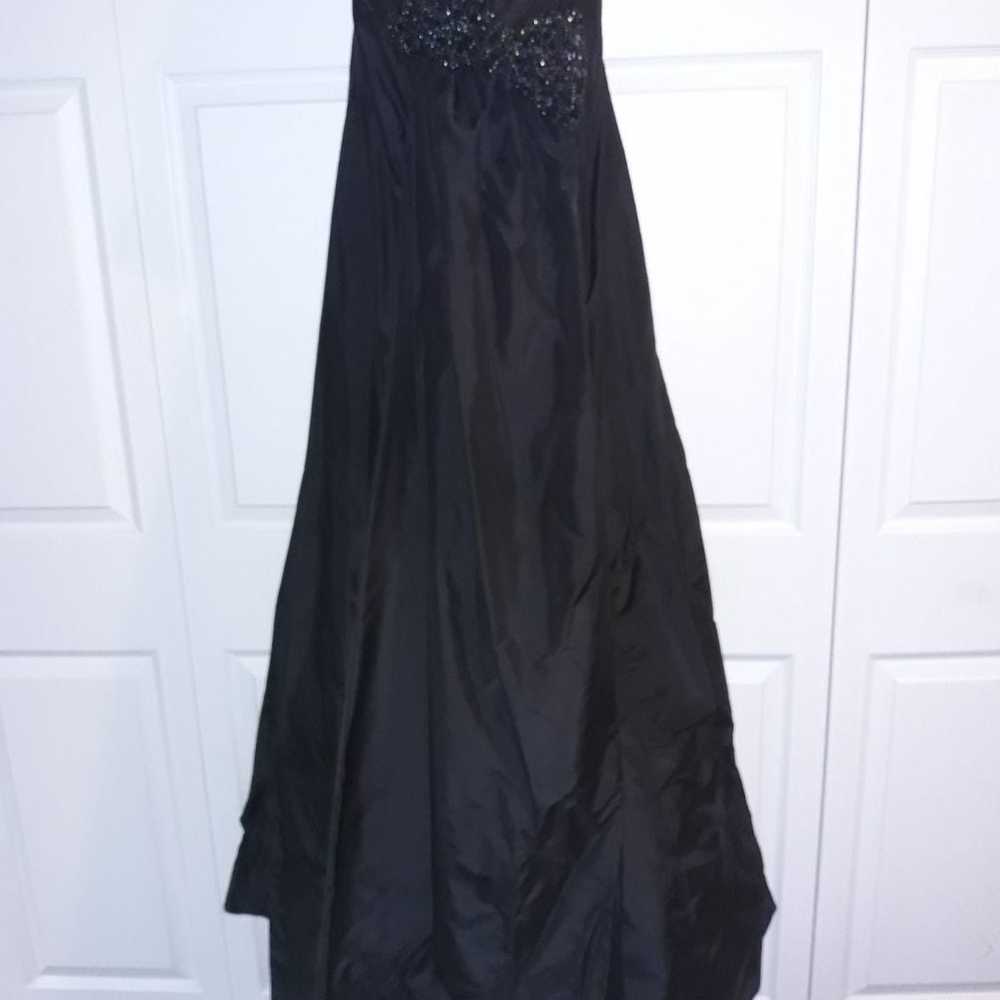 Jovani 100% Black Silk Gown size 14 - image 1