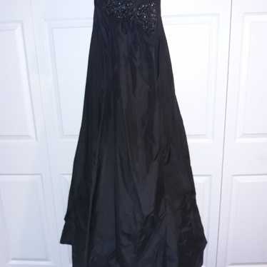 Jovani 100% Black Silk Gown size 14 - image 1