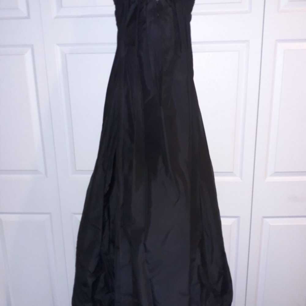 Jovani 100% Black Silk Gown size 14 - image 4