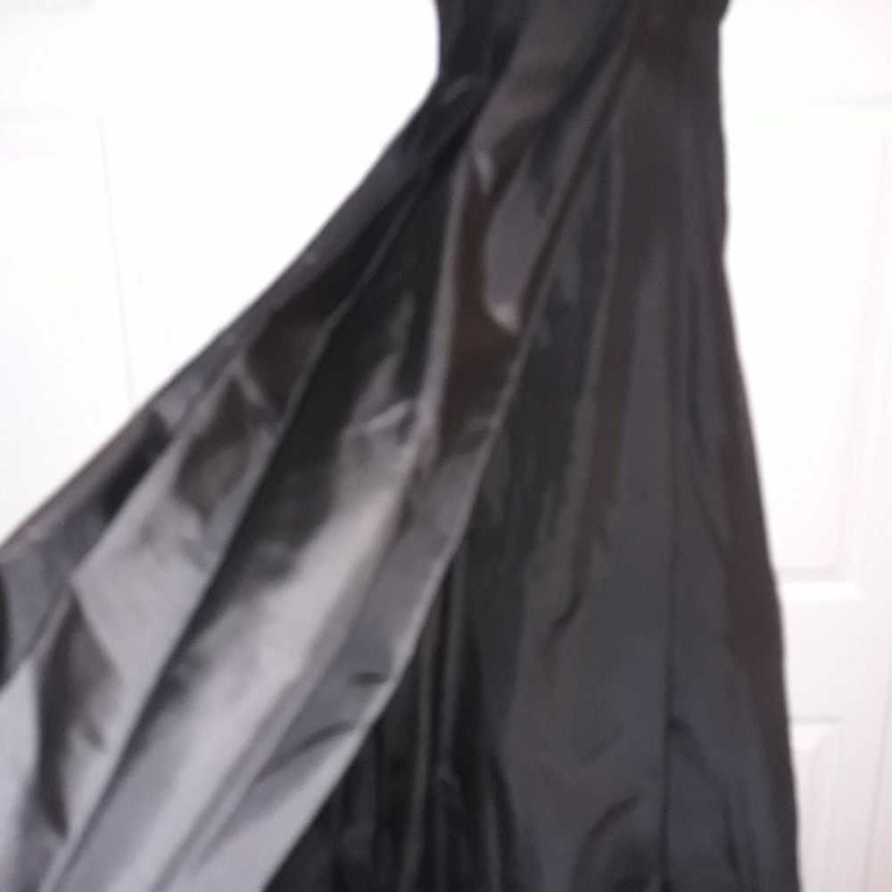 Jovani 100% Black Silk Gown size 14 - image 5