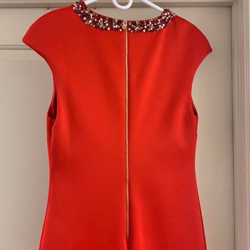 Ted Baker Size 5 Red Jeweled Neck - image 2