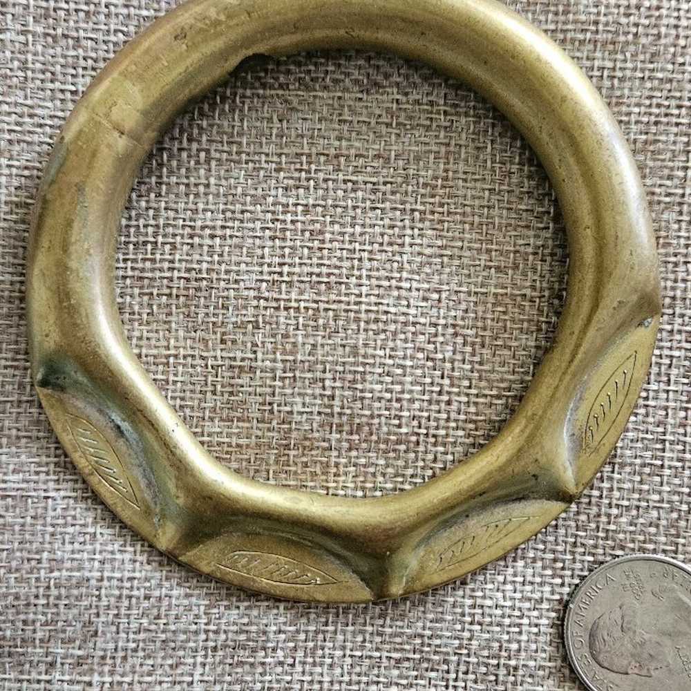 Bracelet Brass Round Vintage #a1 - image 1