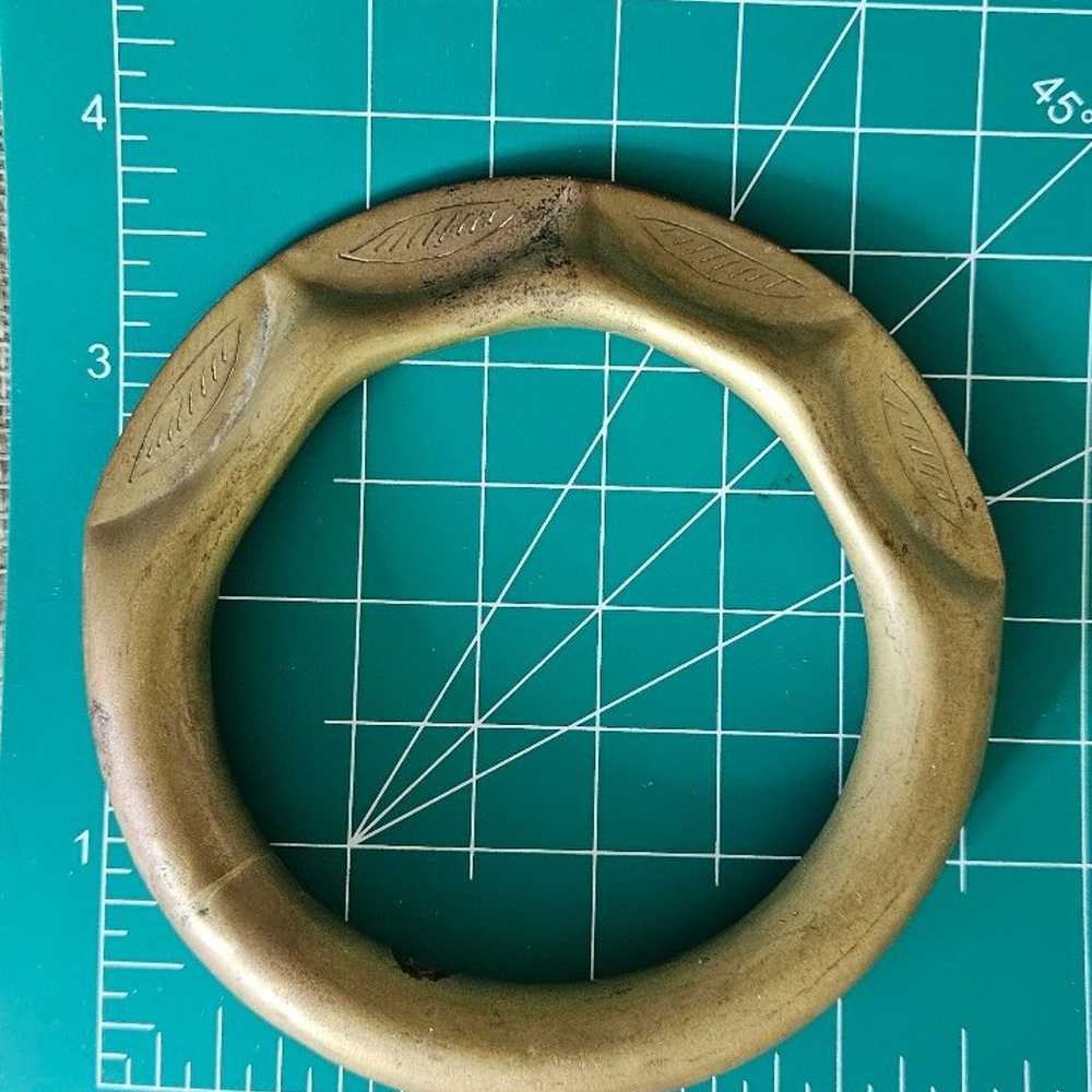 Bracelet Brass Round Vintage #a1 - image 4