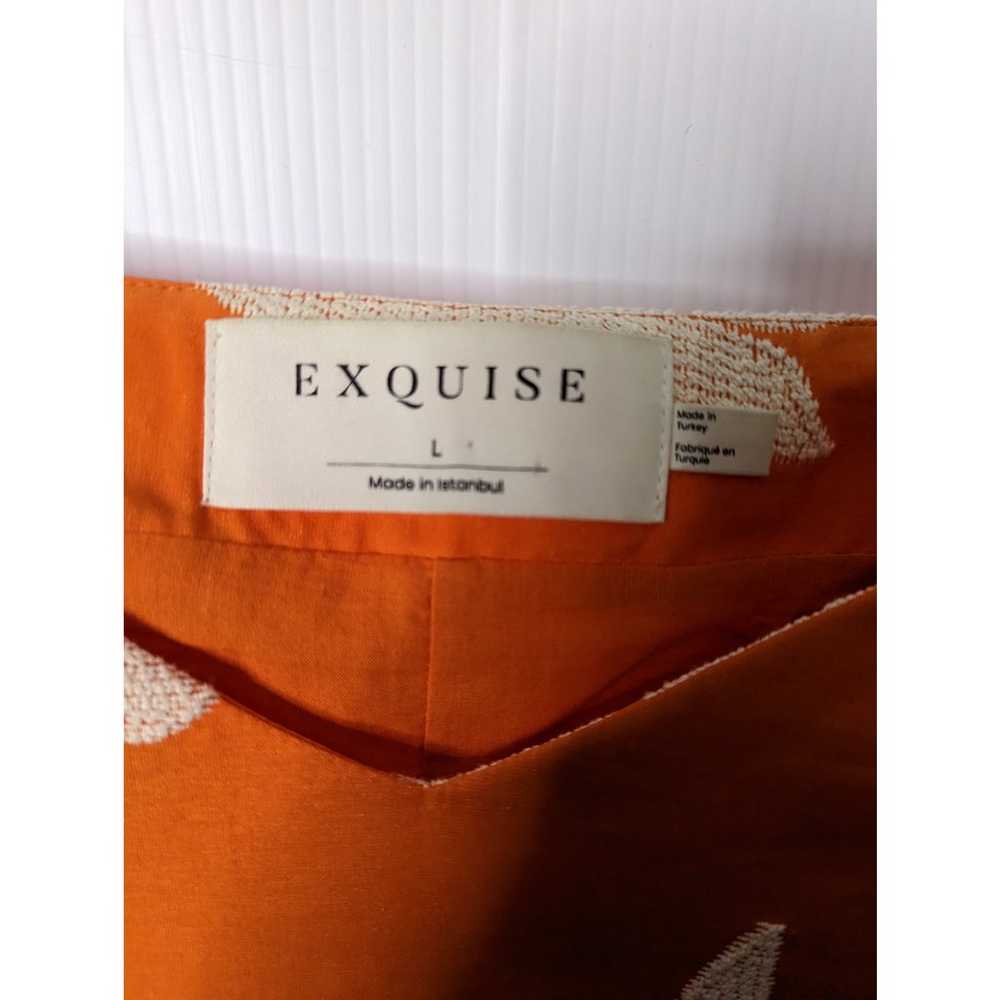 EXQUISE Phoebe Flounced Maxi Dress Orange Cream E… - image 5