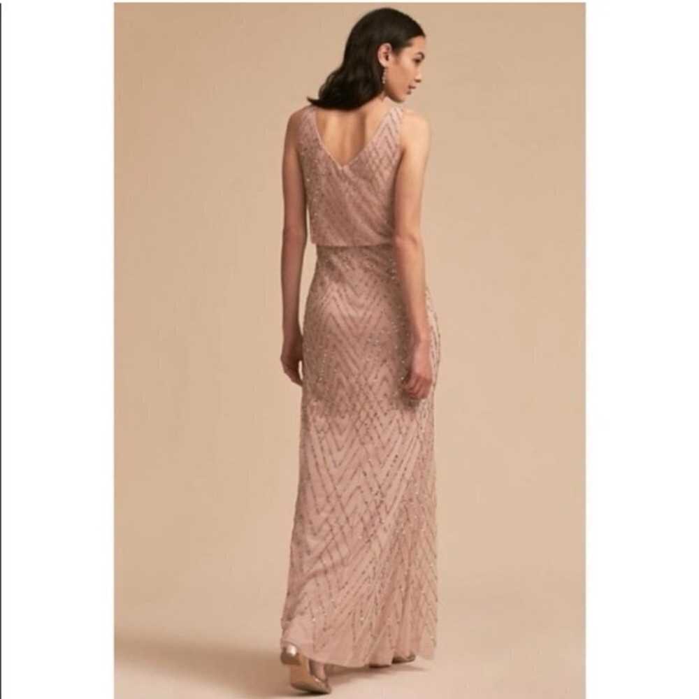 Anthropologie X BHLDN Blaise Blush Dress Size 14 - image 2