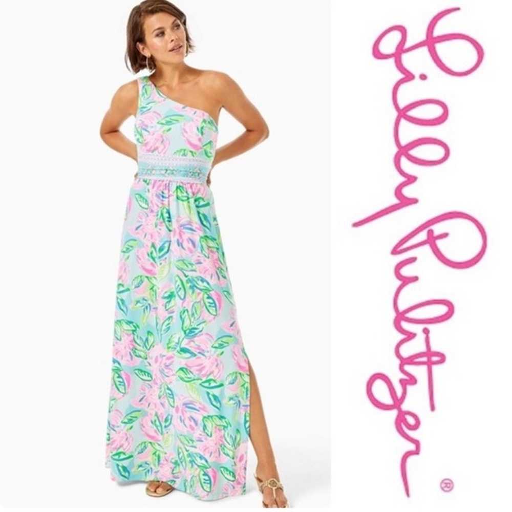 Lilly Pulitzer Malia Maxi Dress Totally Blossom - image 1