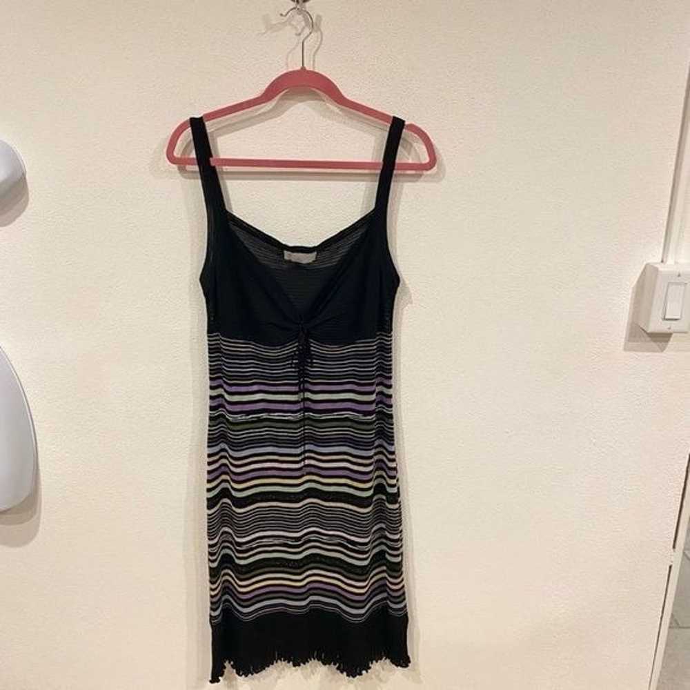 MISSONI Striped metallic Knit Tank Dress Size 12 … - image 2