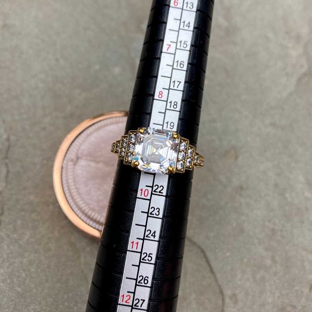 Vintage Deco-Style Engagement Ring - image 11