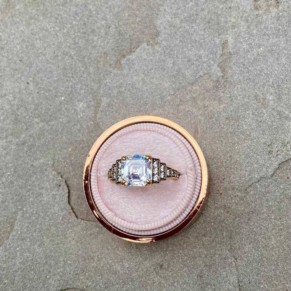 Vintage Deco-Style Engagement Ring - image 9