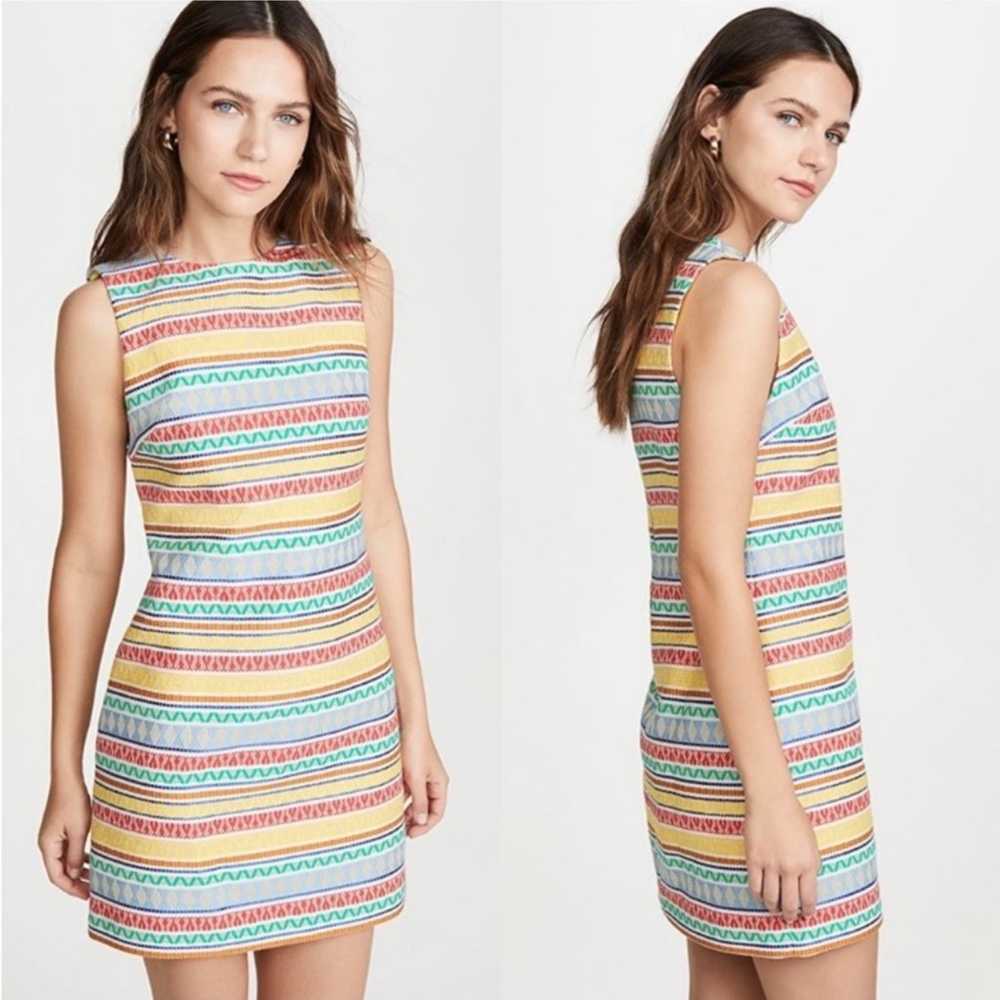 Alice + Olivia Coley Multicolored Dress Sz 14 - image 1