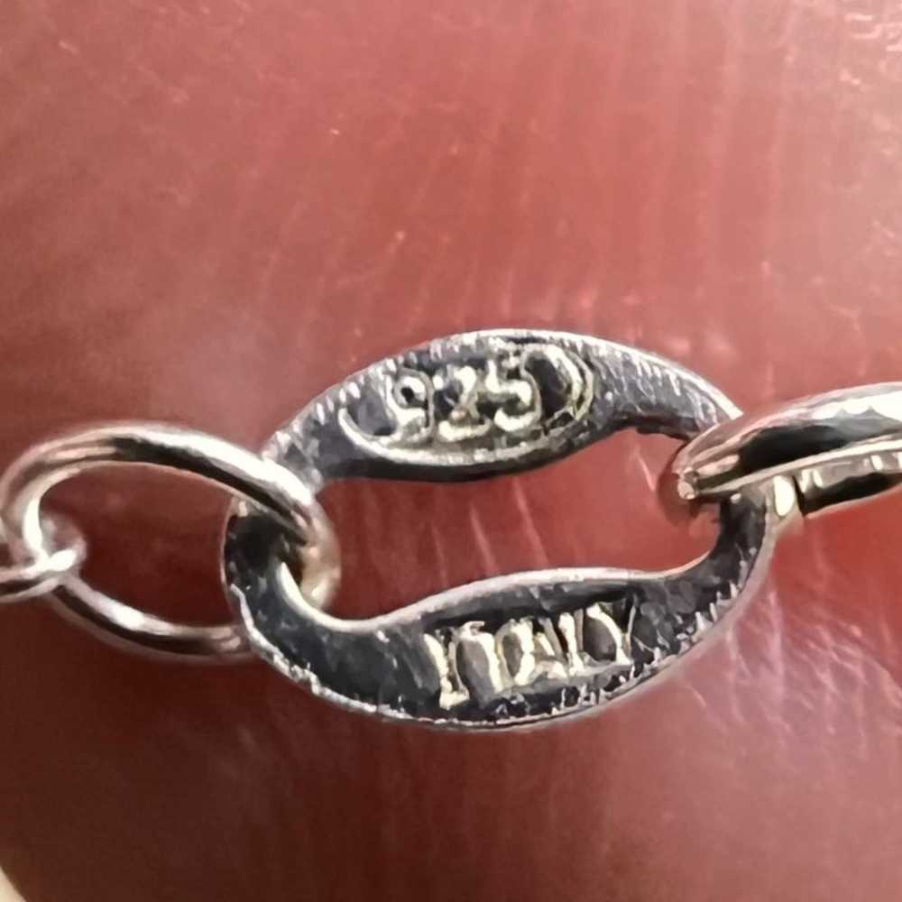 Vintage Womens Italy 925 Key Silver Necklace - image 4