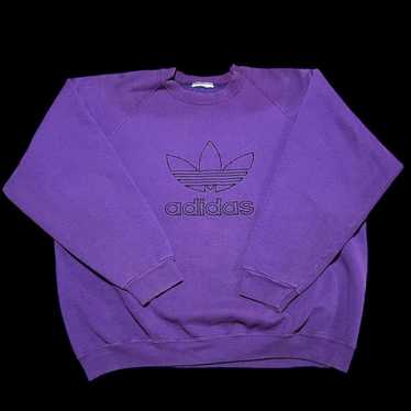 Adidas Vintage Adidas Trefoil Embroidered Crewnec… - image 1