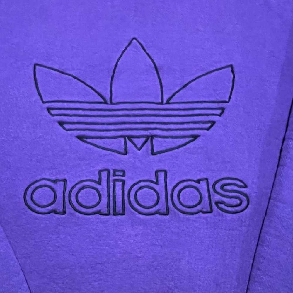 Adidas Vintage Adidas Trefoil Embroidered Crewnec… - image 3