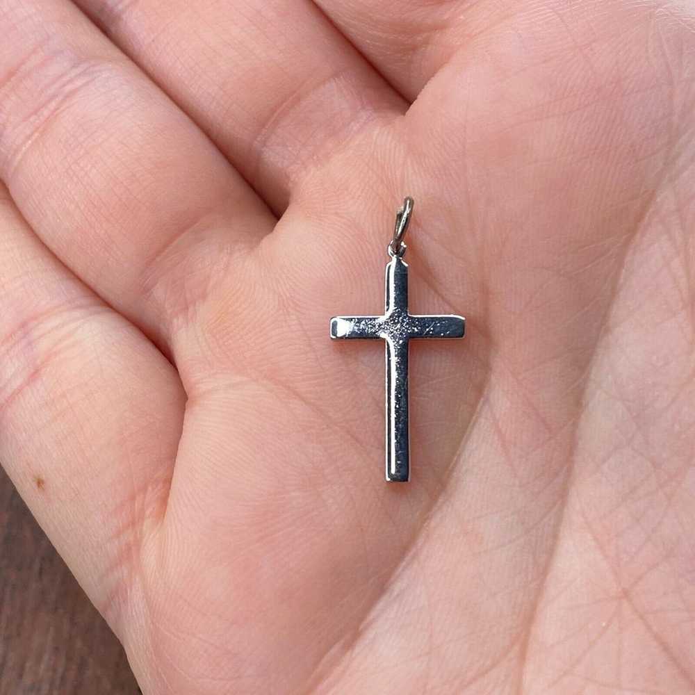 Vintage 925 Sterling Silver Ladifair Cross Religi… - image 1