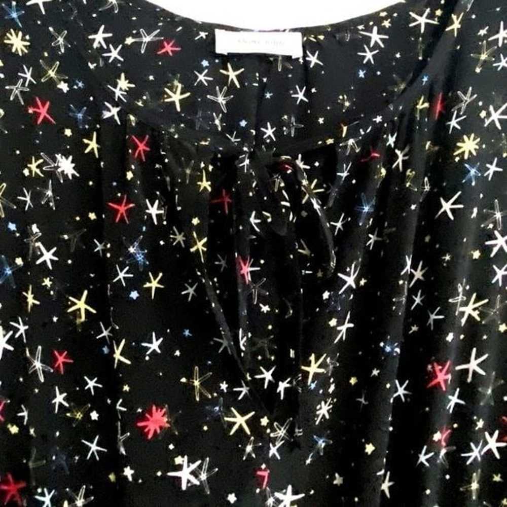 Anine Bing  'Martha' Black Silk Stars Print  Dres… - image 6