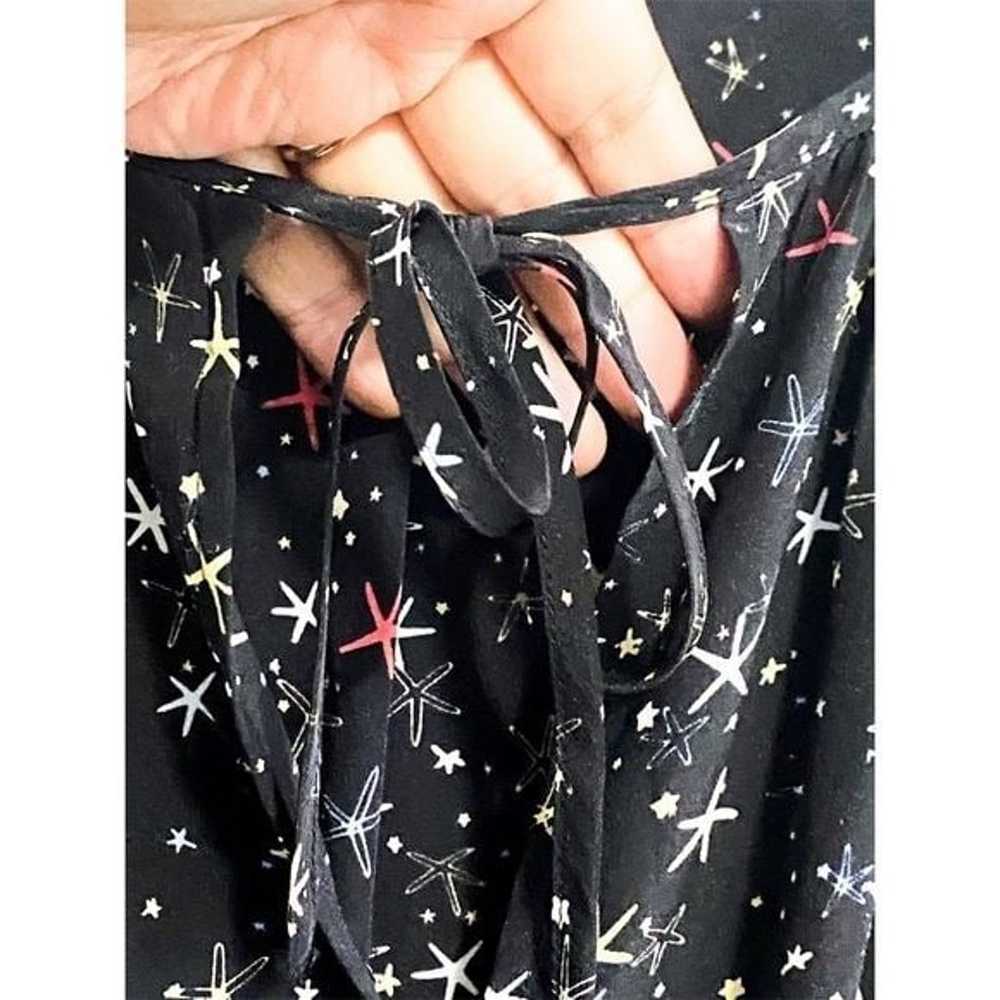 Anine Bing  'Martha' Black Silk Stars Print  Dres… - image 7