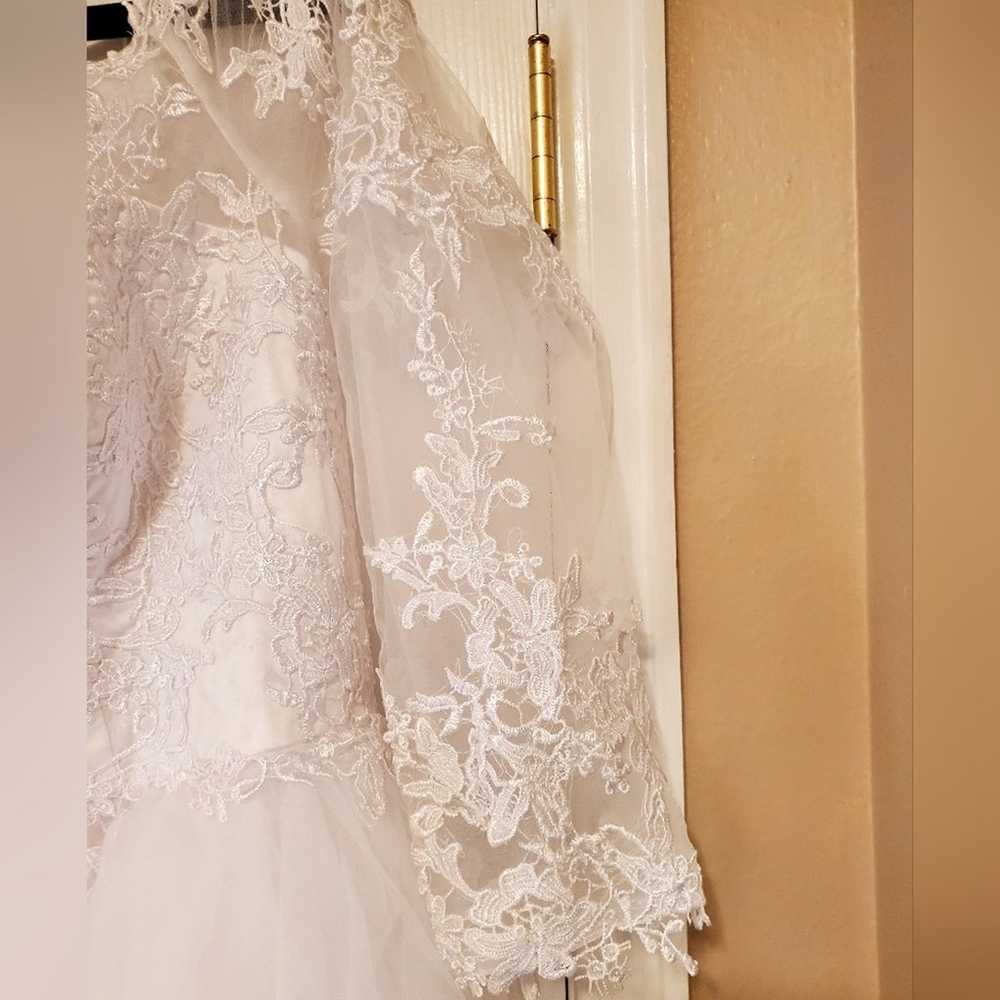 Bridal Gown Ballroom, No Labels, Lace Tulle Butto… - image 3