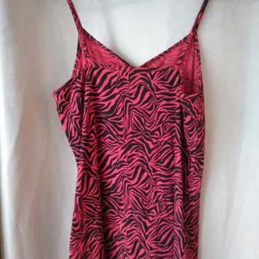 Red zebra print cami